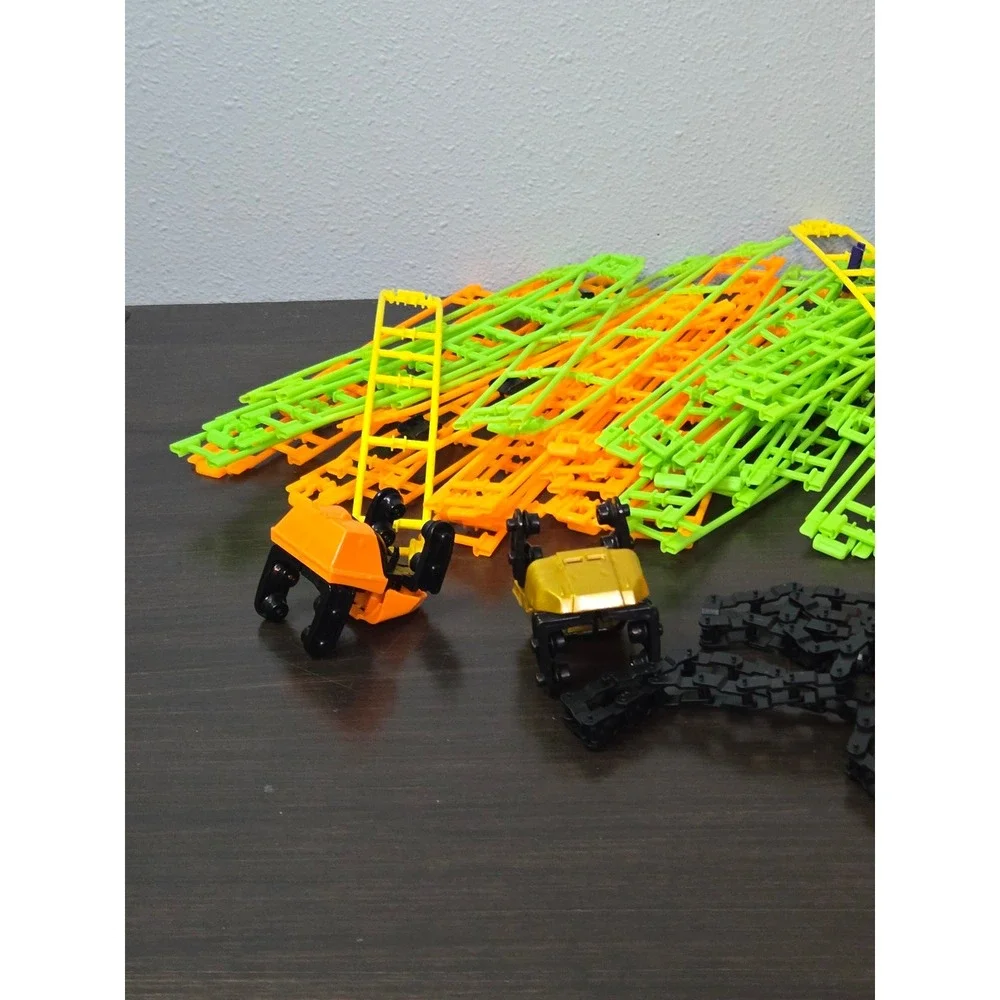 KNEX Roller Coaster Building Set Bulk Lot Track Motors Cars Rods Connectors